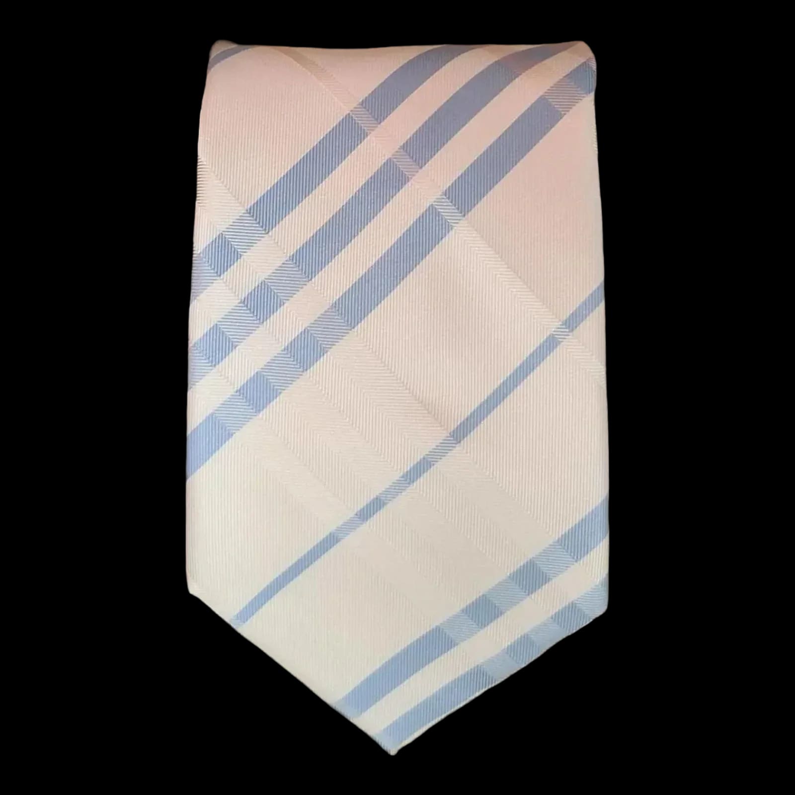 Next White Blue Striped Tie - Ties - 1 - 468